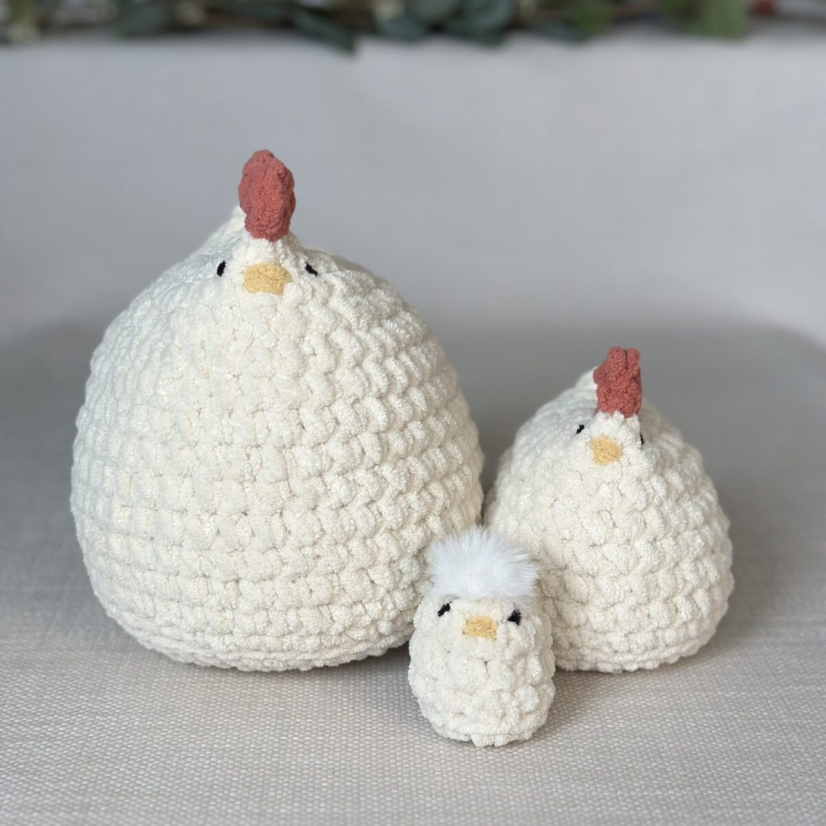 BUNDLE (3 SIZES)- Mabel Chicken™ CROCHET PATTERN