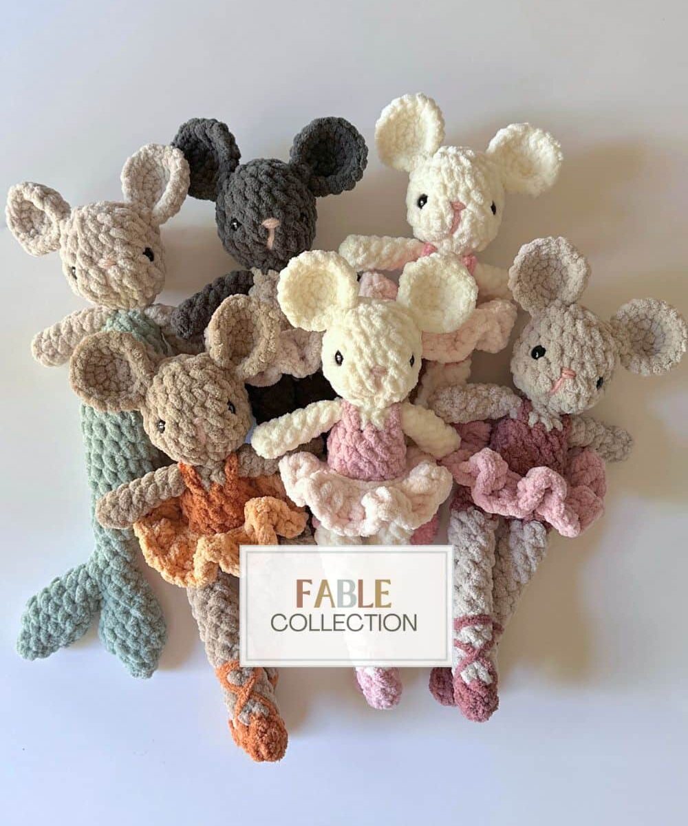 Brie Mouse + Mermaid Tail Mod CROCHET PATTERN (Fable Collection)
