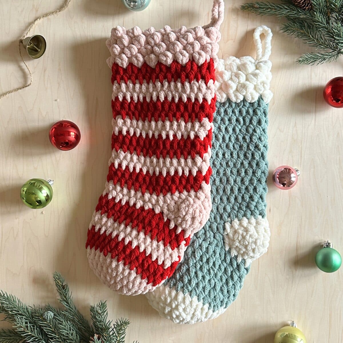 Bobble Stocking CROCHET PATTERN