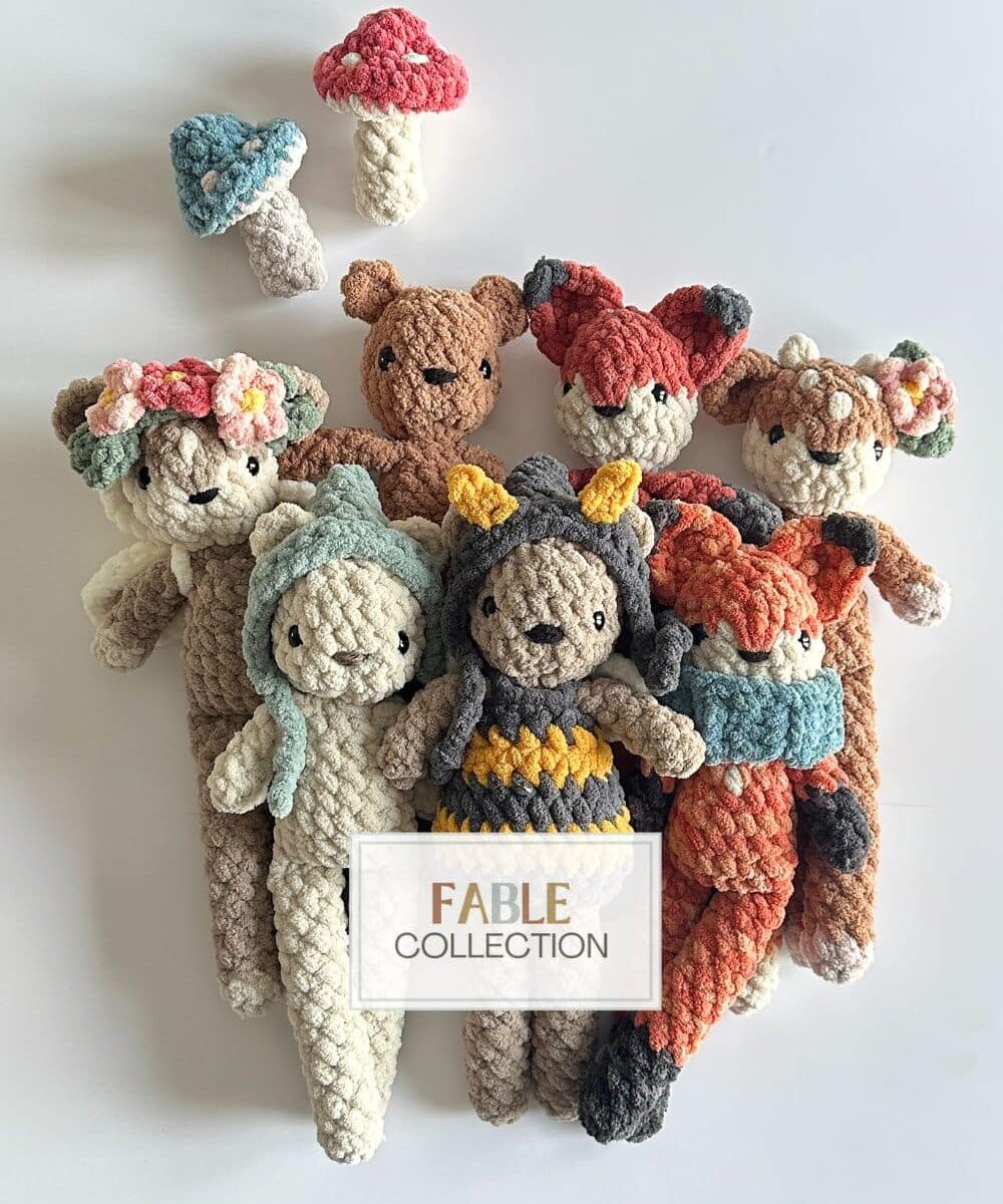 Fable Collection Woodland BUNDLE (Fox, Fawn and Bear CROCHET PATTERNS) + Fairy Mod