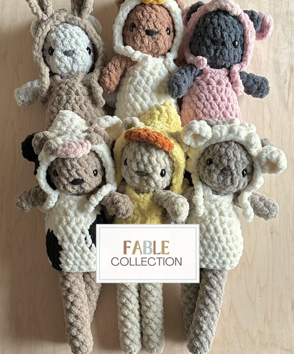 Fable Collection Farm Outfits CROCHET PATTERN (Does NOT Include Bear Pattern)