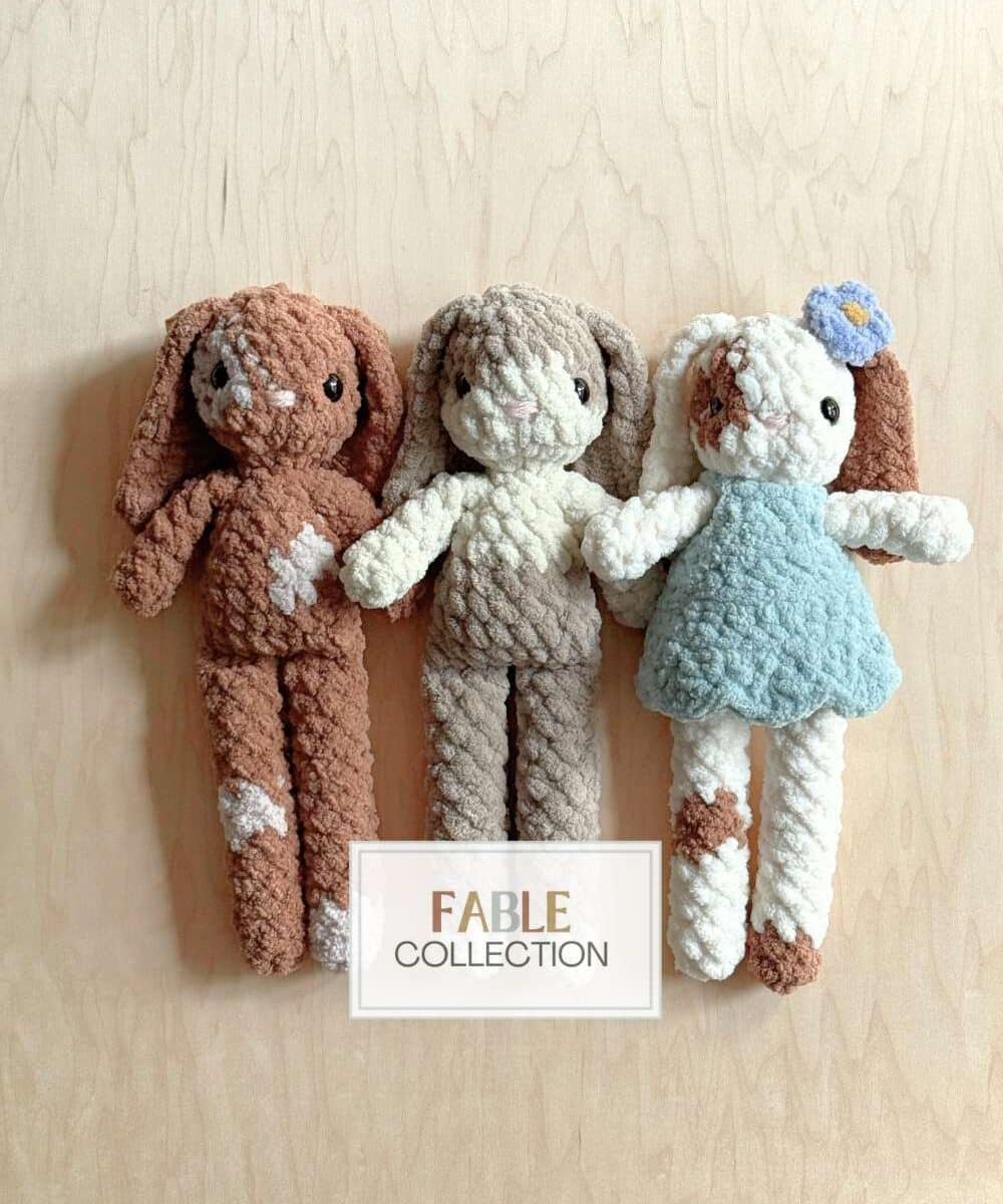 Prim Bunny + Bedtime Bundle CROCHET PATTERN (Fable Collection)
