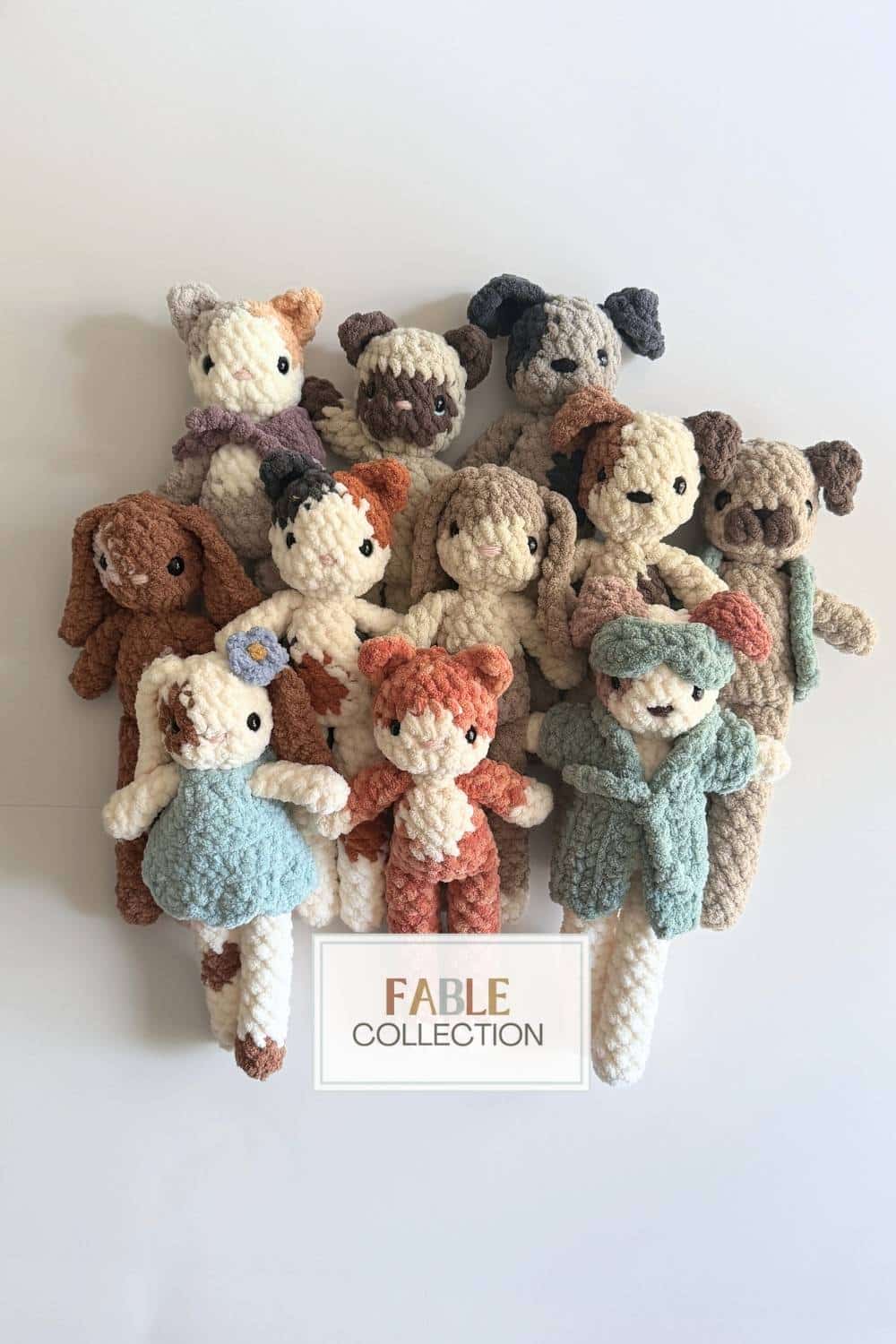 Fable Collection Pets BUNDLE (Dog, Cat and Bunny CROCHET PATTERNS) + Bedtime Bundle