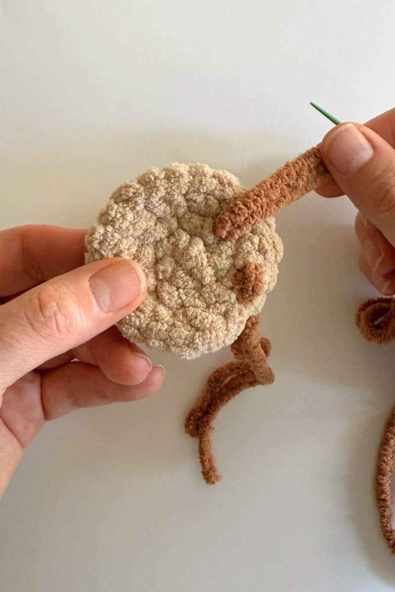 Photo showing steps for making 2nd chocolate chip.