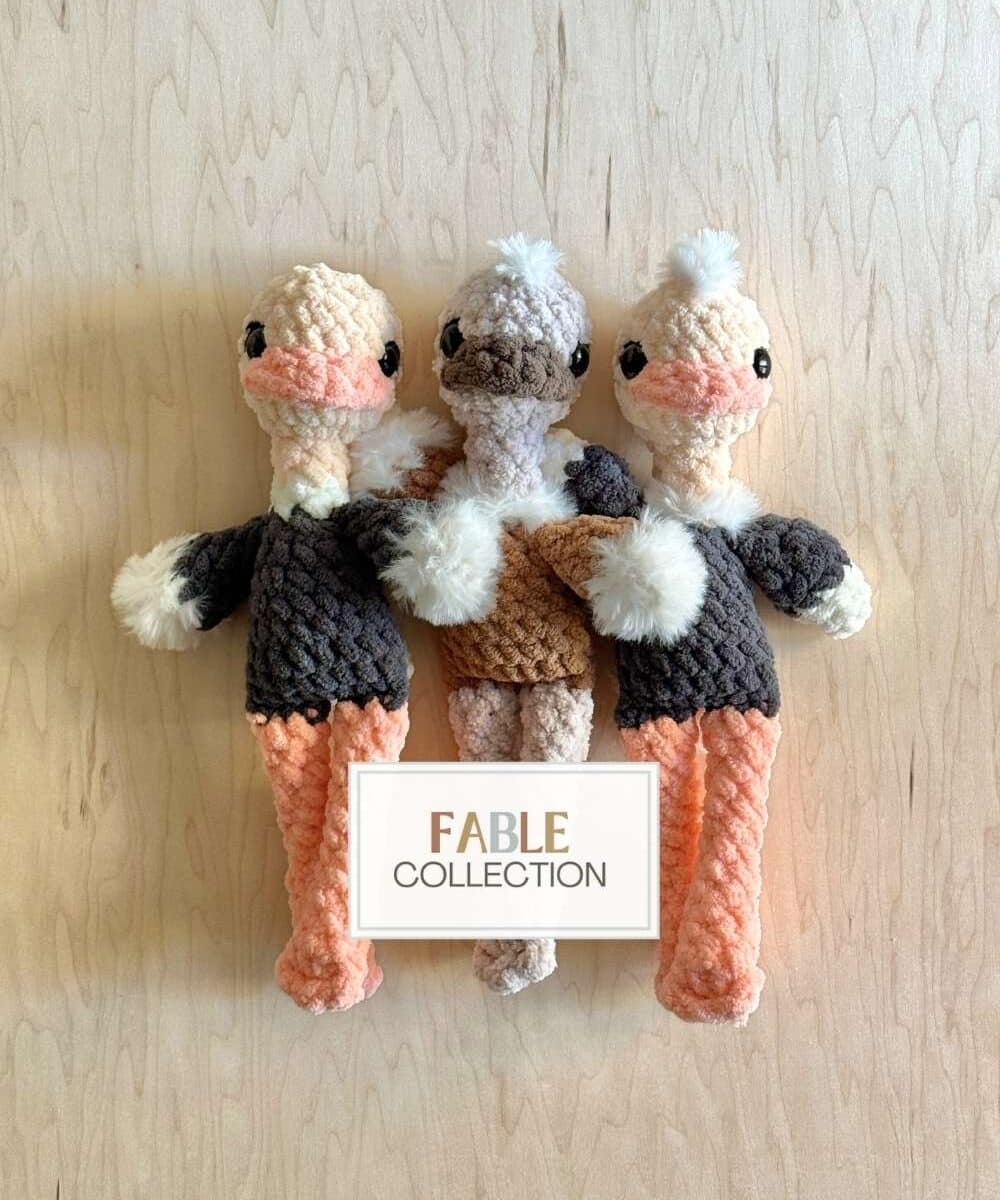 Ellie Ostrich CROCHET PATTERN (Fable Collection)