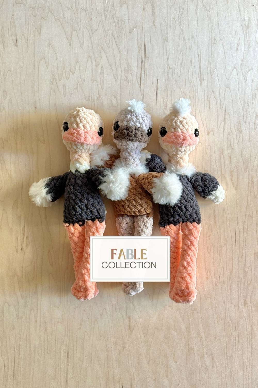 Ellie Ostrich CROCHET PATTERN (Fable Collection)