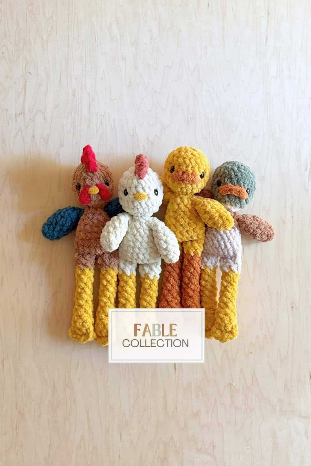 Millie Chicken and Friends CROCHET PATTERN (Fable Collection)