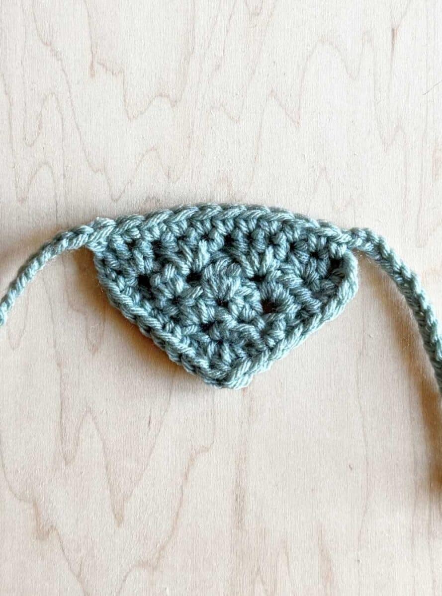 Photos showing the ties completed.