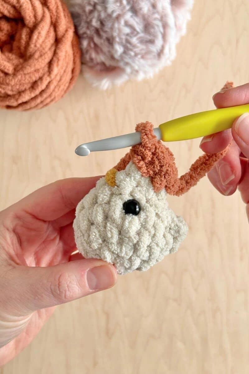 two stitches completed.