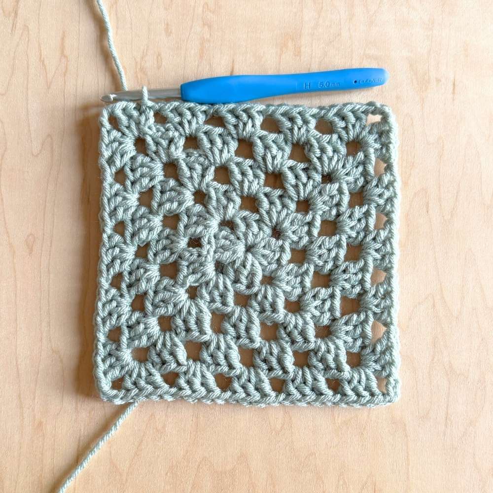 Round 5 of the blanket completed.