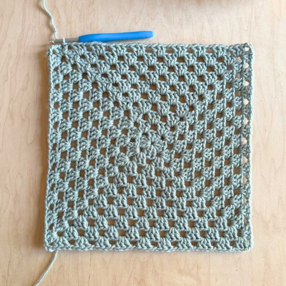 Round 10 of the blanket completed.