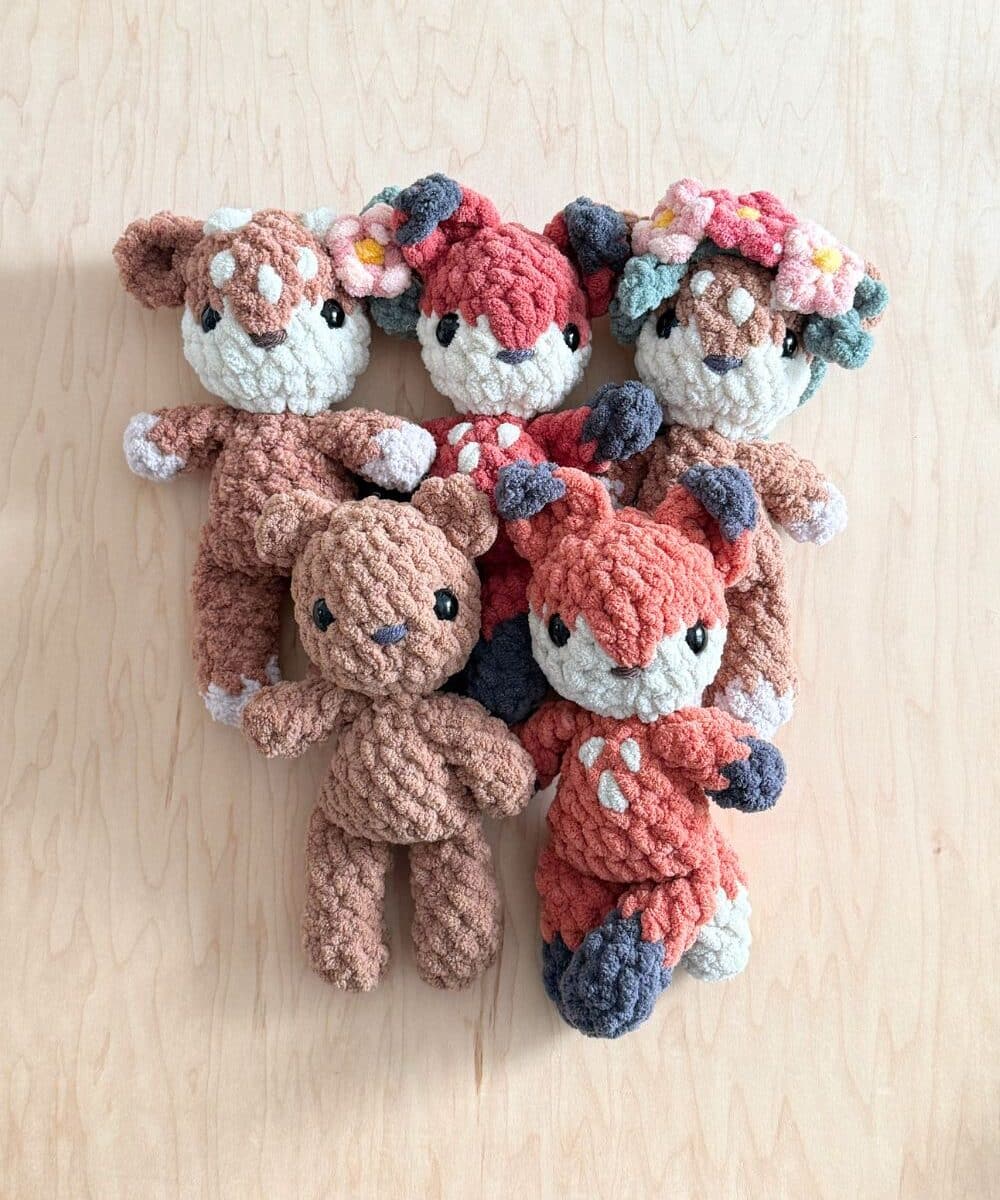 crochet woodland animals