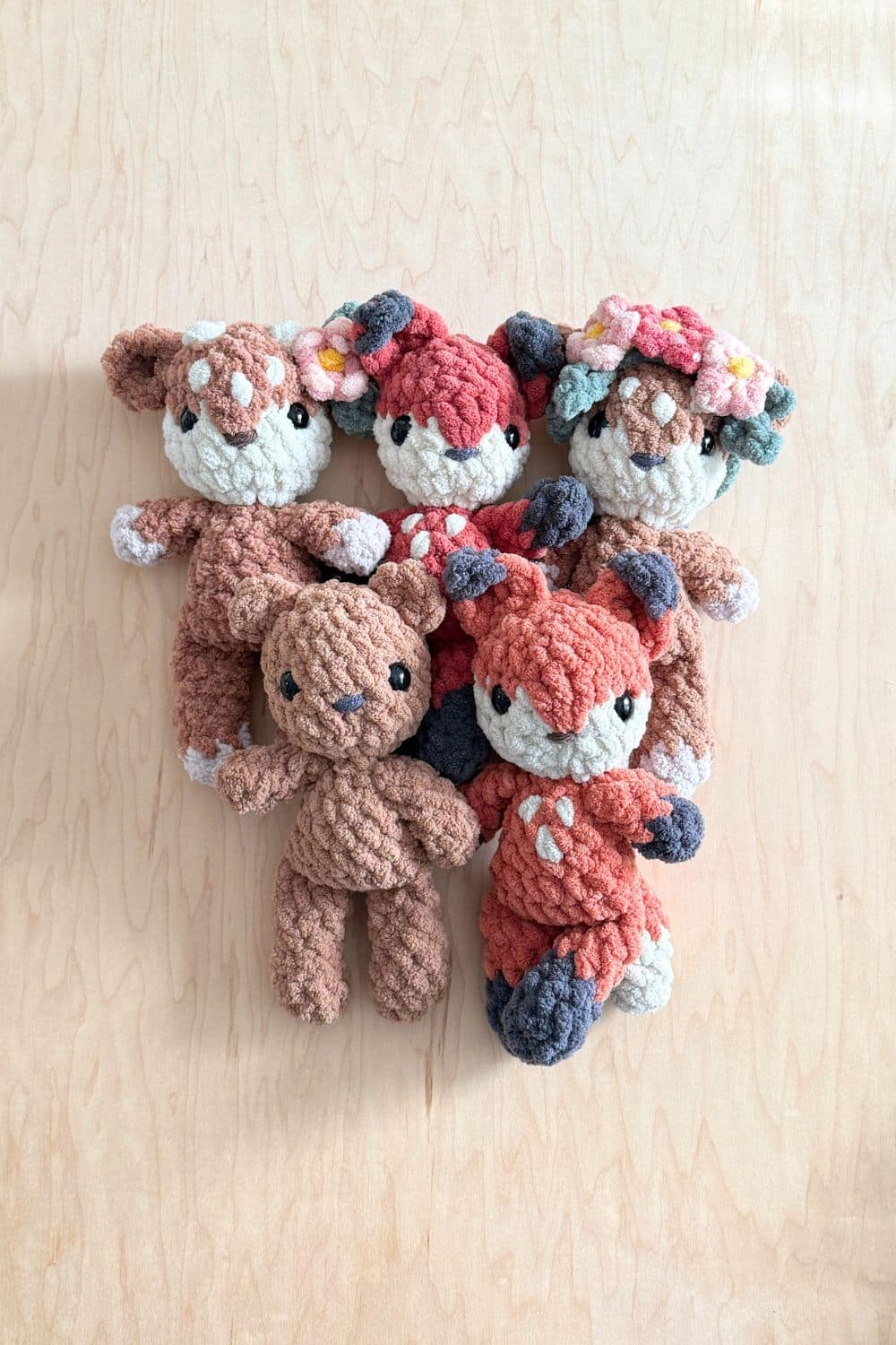 crochet woodland animals