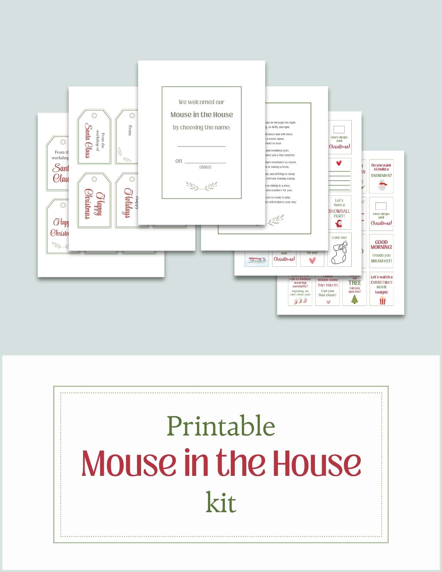 LOFTY Mouse in the House Mod CROCHET PATTERN with printable kit (Mouse pattern not included) - Image 9