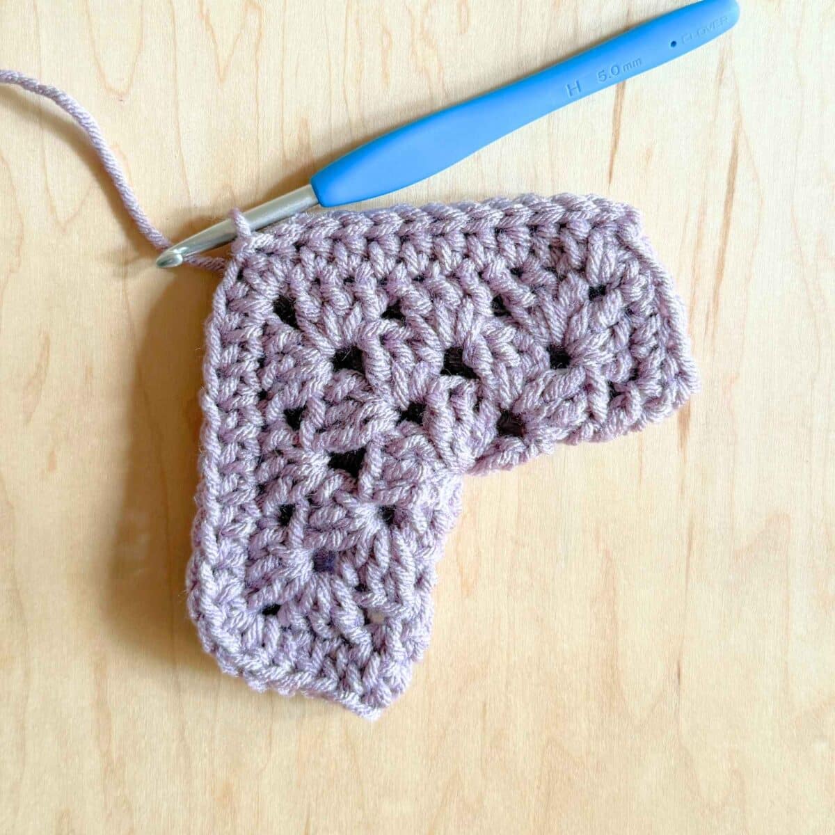 Finished second hexagon for the cardigan.